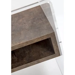 Viadurini Living Nachttische-Designer Nachttisch aus transparentem Plexiglas und Holz - Pascoli