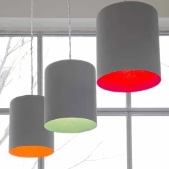 In-es.artdesign Moderne Pendelleuchten-Designer Pendelleuchte Bin Painted Zement