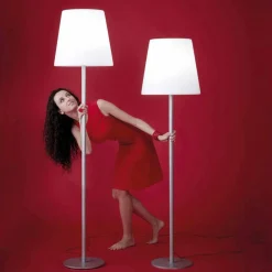 SLIDE Moderne Stehlampen-Designer Stehleuchte aus Metall Ali Baba Steel made in Italy