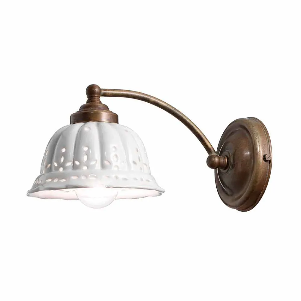 Il Fanale Vintage Wandleuchten-Designer Wandstrahler im Liberty Stil Anita