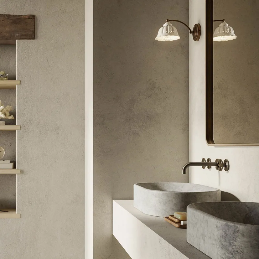 Il Fanale Vintage Wandleuchten-Designer Wandstrahler im Liberty Stil Anita