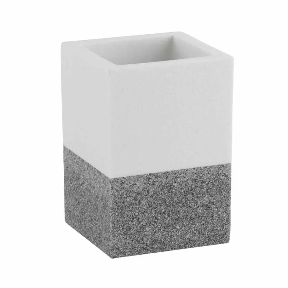 Viadurini Bathroom Badzubehör-Designer-Badaccessoires in Weiß und Grau - Saeda