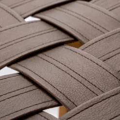 Viadurini Bathroom Duschhocker-Designer-Badezimmerhocker aus Teakholz mit geflochtener Sitzfläche – Yucca