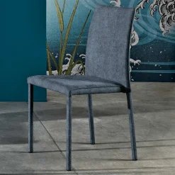 Viadurini Living Moderne Stühle-Designer-Esszimmerstuhl aus Stoff, hergestellt in Italien, Conny