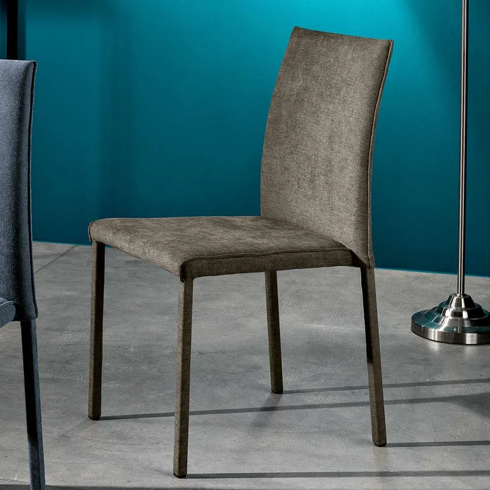 Viadurini Living Moderne Stühle-Designer-Esszimmerstuhl aus Stoff, hergestellt in Italien, Conny