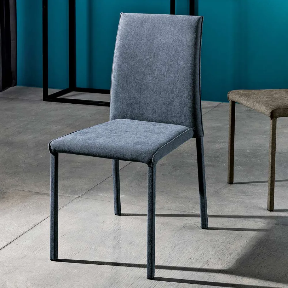 Viadurini Living Moderne Stühle-Designer-Esszimmerstuhl aus Stoff, hergestellt in Italien, Conny
