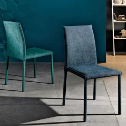 Viadurini Living Moderne Stühle-Designer-Esszimmerstuhl aus Stoff, hergestellt in Italien, Conny