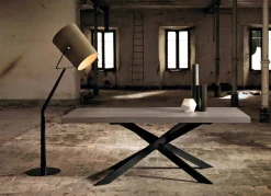 Viadurini Living Esstische Nach Mass|Esstische-Design-Esstisch aus Eichenholz und Metall made in Italy, Oncino.