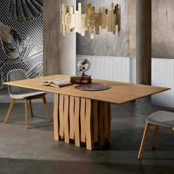 Viadurini Living Esstische-Design-Esstisch aus Massivholz made in Italy, Egisto