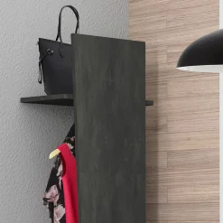 Viadurini Living Wandgarderobe-Design-Garderobe für den Eingangsbereich aus weißem Holz, Schiefer oder Beton - Fjona