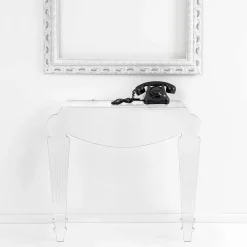 Viadurini Living Konsolentisch Flur-Designkonsole aus transparentem Plexiglas hergestellt in Italien, Africo