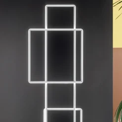 Viadurini Lighting Moderne Stehlampen-Design-LED-Stehlampe aus Gold oder Silber lackiertem Metall - Formal