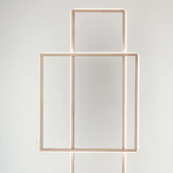 Viadurini Lighting Moderne Stehlampen-Design-LED-Stehlampe aus Gold oder Silber lackiertem Metall - Formal