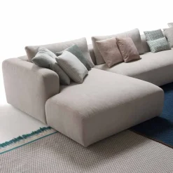 Viadurini Living Moderne Sofas-Design-Modulsofa aus Softly-Stoff, hergestellt in Italien