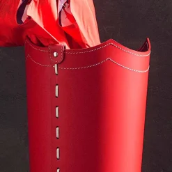 Limac Design Regenschirmständer Design-Design-Schirmständer aus Leder für Regenschirm zuhause oder im Büro