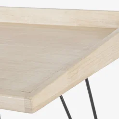 Viadurini Living Design Schreibtische-Design-Schreibtisch aus Stahl und Holzplatte im Industriestil - Sekretär