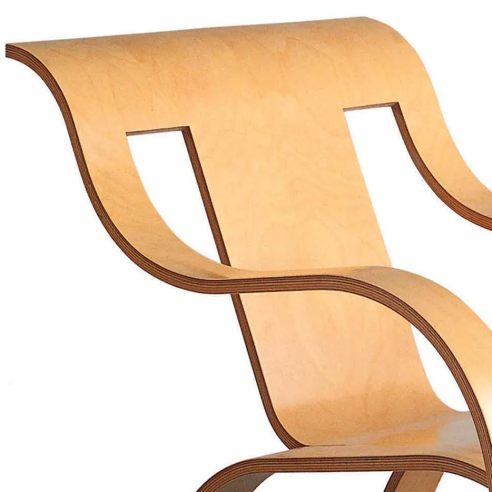 Viadurini Living Moderne Sessel-Design-Sessel aus schwarzem Sperrholz oder Birke Made in Italy - Galatea