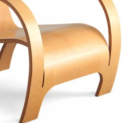 Viadurini Living Moderne Sessel-Design-Sessel aus schwarzem Sperrholz oder Birke Made in Italy - Galatea