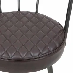 Viadurini Living Design Stühle-Design-Sessel im Industriestil aus Eisen und Kunstleder - Pinny