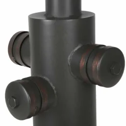 Viadurini Living Runde Tische-Design-Stehtisch im Industriestil aus Eisen und Holz - Niv