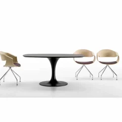 Viadurini Living Design Stühle-Designstuhl aus Eichen- oder Wengeholz mit italienischem Luxuskissen - Rimmel