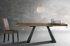 Viadurini Living Esstische Nach Mass|Esstische-Designtisch aus Massivholz made in Italy, Zerba
