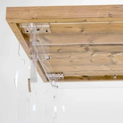 Viadurini Living Esstische-Designtisch aus Tannenholz und Plexiglas aus Italien, Castro