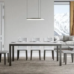 Viadurini Living Ausziehbare Esstische-Design-Tisch mit Holzplatte, ausziehbar bis 440 cm, hergestellt in Italien – Foxy