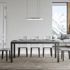Viadurini Living Ausziehbare Esstische-Design-Tisch mit Holzplatte, ausziehbar bis 440 cm, hergestellt in Italien – Foxy