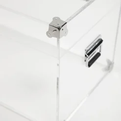 Viadurini Lighting Truhen Und Sitztruhe-Design-Truhe aus transparentem Acrylglas und modernem Stahl - Dante