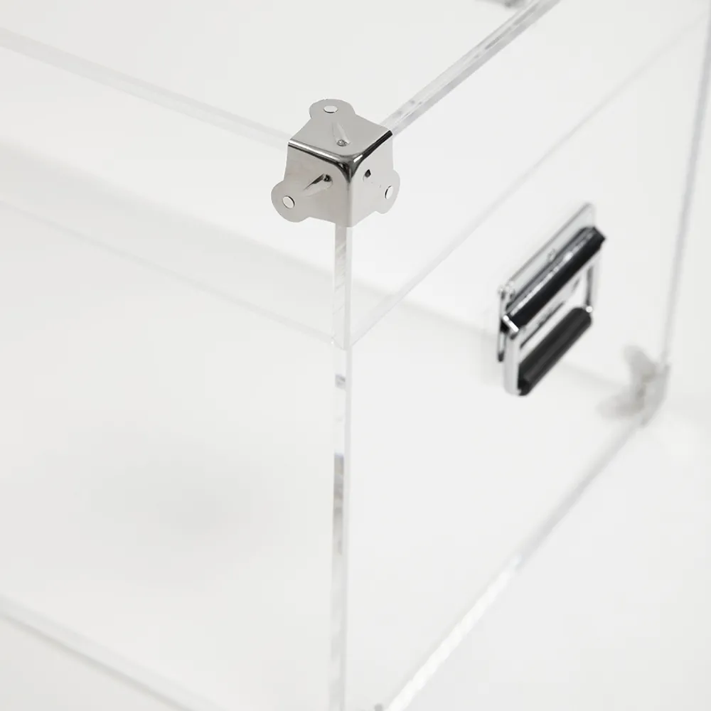 Viadurini Lighting Truhen Und Sitztruhe-Design-Truhe aus transparentem Acrylglas und modernem Stahl - Dante