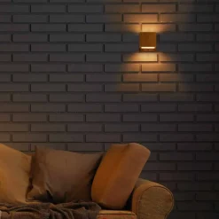 Viadurini Lighting Vintage Wandleuchten-Design-Wandleuchte aus Messing und Stahl 11xH11xsp 10 cm Venere