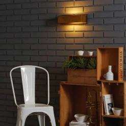 Viadurini Lighting Moderne Wandleuchten-Design-Wandleuchte aus Messing und Stahl 35xH 10xsp 9 cm Harya