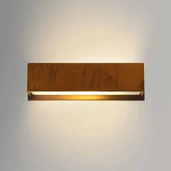 Viadurini Lighting Moderne Wandleuchten-Design-Wandleuchte aus Messing und Stahl 35xH 10xsp 9 cm Harya
