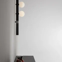 Viadurini Lighting Design Wandleuchten-Design-Wandleuchte aus schwarzem Aluminium mit Kugeln und Strahlern - Exodus