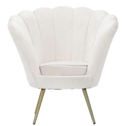 Viadurini Living Moderne Sessel-Design-Wohnsessel aus Samt mit goldenen Eisenfüßen - Annina