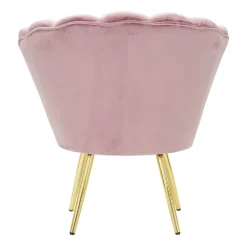 Viadurini Living Moderne Sessel-Design-Wohnsessel aus Samt mit goldenen Eisenfüßen - Annina