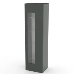 Viadurini Living Vitrinen-Design-Wohnzimmervitrine in Weiß, Anthrazit oder Betonholz - Suzana