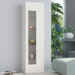 Viadurini Living Vitrinen-Design-Wohnzimmervitrine in Weiß, Anthrazit oder Betonholz - Suzana