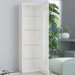 Viadurini Living Vitrinen-Design-Wohnzimmervitrine in Weiß, Anthrazit oder Betonholz - Suzana