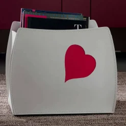 Limac Design Zeitungsständer-Design-Zeitschriftenständer aus Leder mit modernem Beatrice-Design