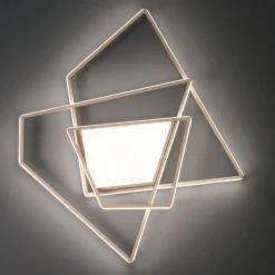 Viadurini Lighting Moderne Deckenleuchten-Dimmbare LED-Wandleuchte aus Gold- oder Silbermetall - Galactic