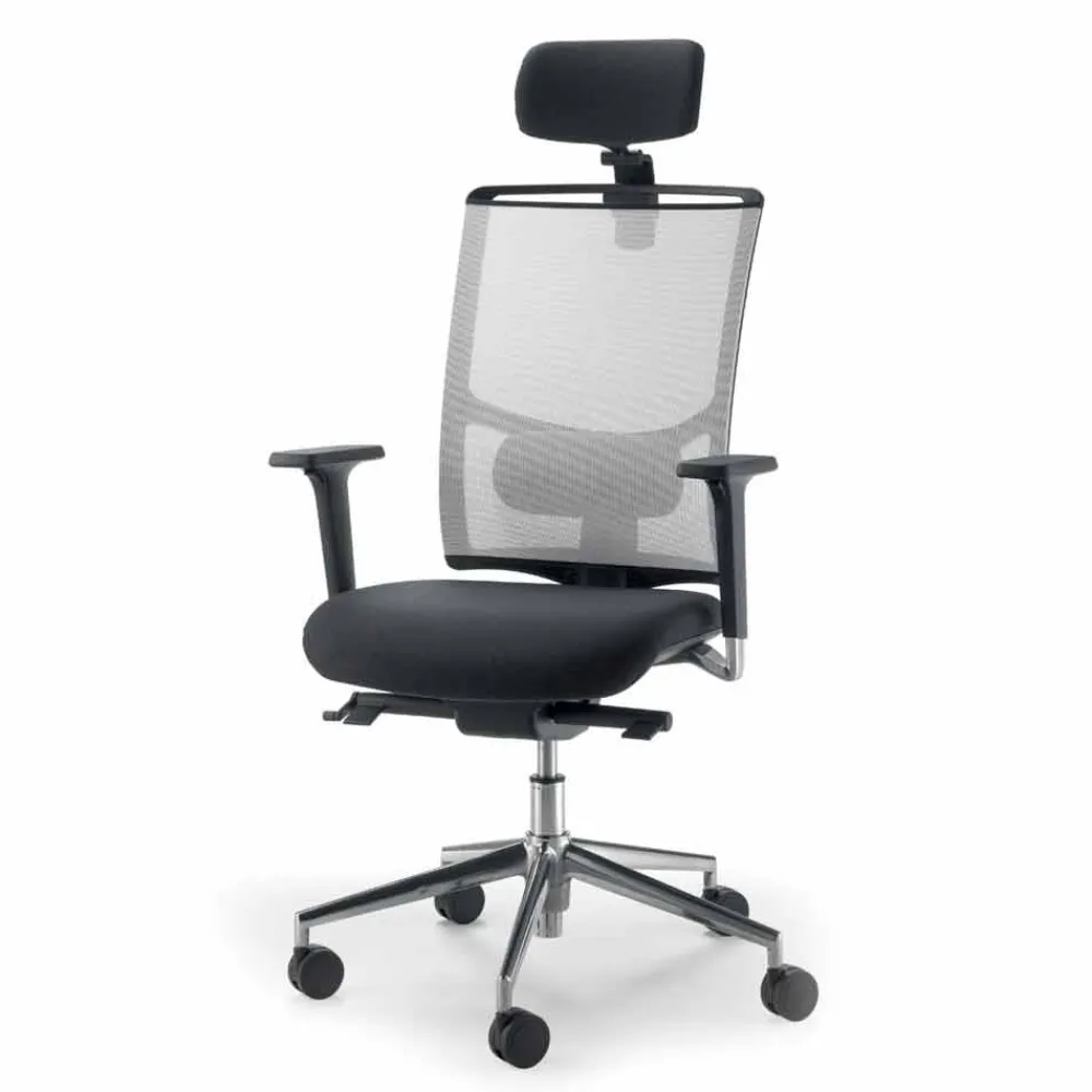 Viadurini Living Bürosessel-Directional regelbarer Bürostuhl aus Stoff in Italien hergestellt Mina