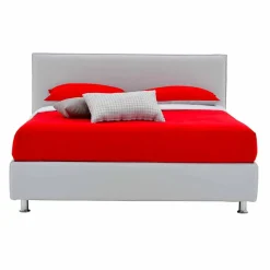 Viadurini Night Design Maßgeschneiderte Möbel|Polsterbetten-Doppelbett aus Kunstleder mit Füßen Made in Italy - Nurzio