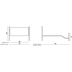 Viadurini Night Design Schmiedeeisen Doppelbetten-Doppelbett aus schwarz-silbernem Eisenrohr, hergestellt in Italien – Geometrie