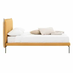 Viadurini Night Design Maßgeschneiderte Möbel|Polsterbetten-Doppelbett aus Stoff mit Metallfüßen Made in Italy - Glorio