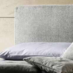 Viadurini Night Design Polsterbetten-Doppelbett aus Stoff oder Samt mit Stauraum Made in Italy – Ernesto