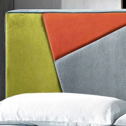 Viadurini Night Design Polsterbetten-Doppelbett, gepolstert, mit Aufbewahrungsbox 160x190/200cm Mia