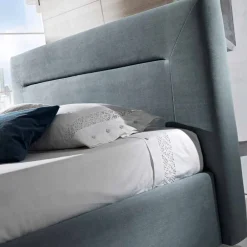 Viadurini Night Design Polsterbetten-Doppelbett, gepolstert, modern, Aufbewahrungsbox 160x190/200 cm Sun