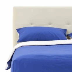 Viadurini Night Design Maßgeschneiderte Möbel|Polsterbetten-Doppelbett gepolstert und mit Kunstleder bezogen Made in Italy - Patos